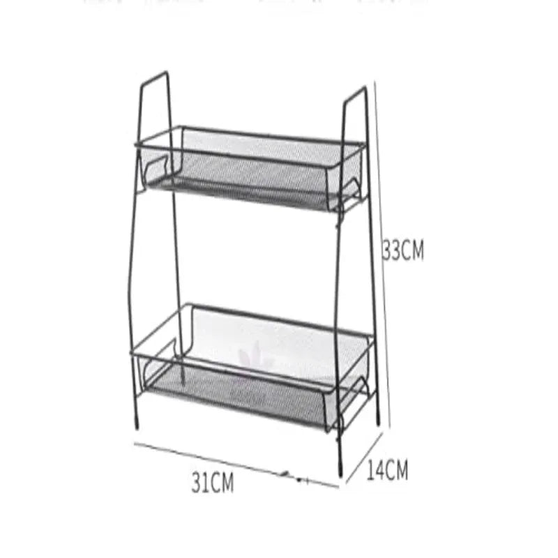 Kitchen portable modern storage 2 layer spice rack - Prozone