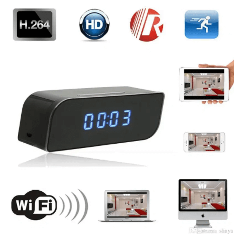 Hidden Camera T3 WiFi Table Clock HD 1080P
