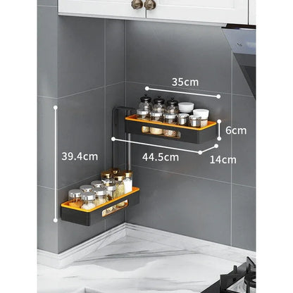 2 tier wall mounted rotating spice rack - Prozone