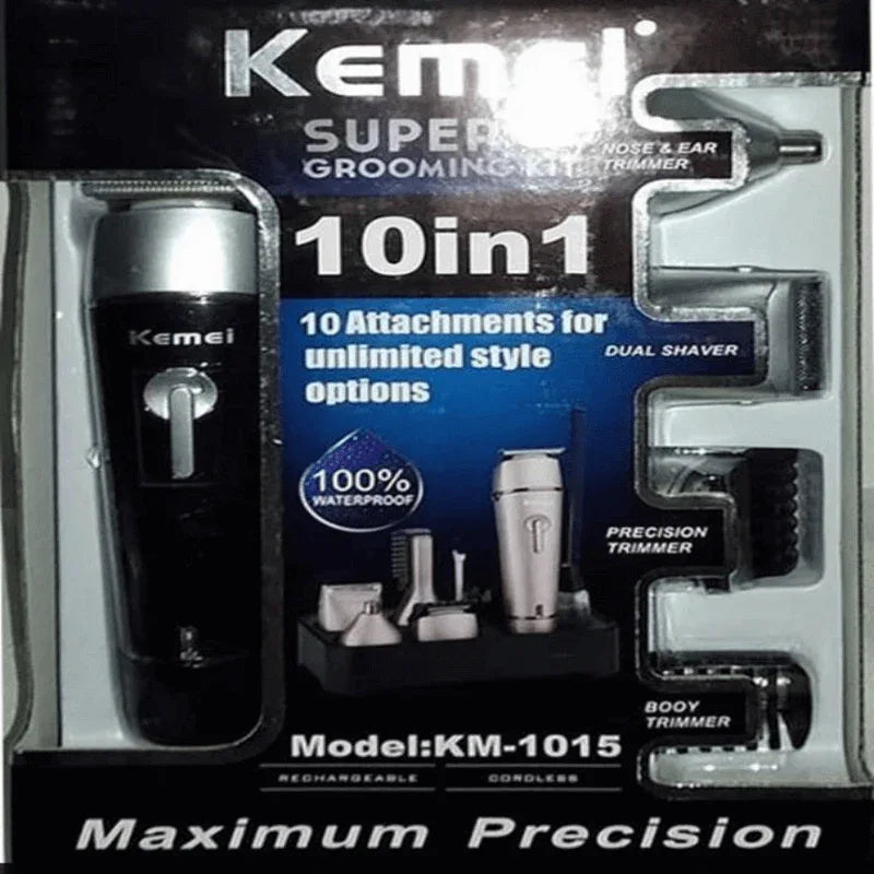 Kemei professional super grooming kit for men 10 in 1 km-1015 - Prozone