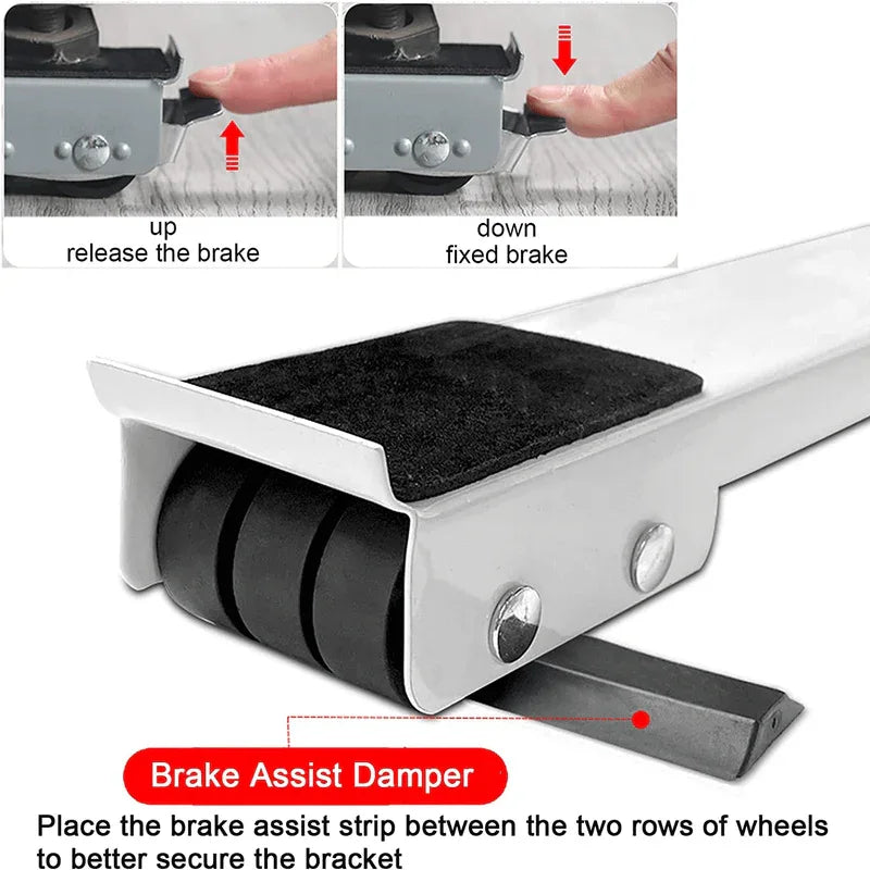 Movable adjustable furniture base with fixed lock - Prozone