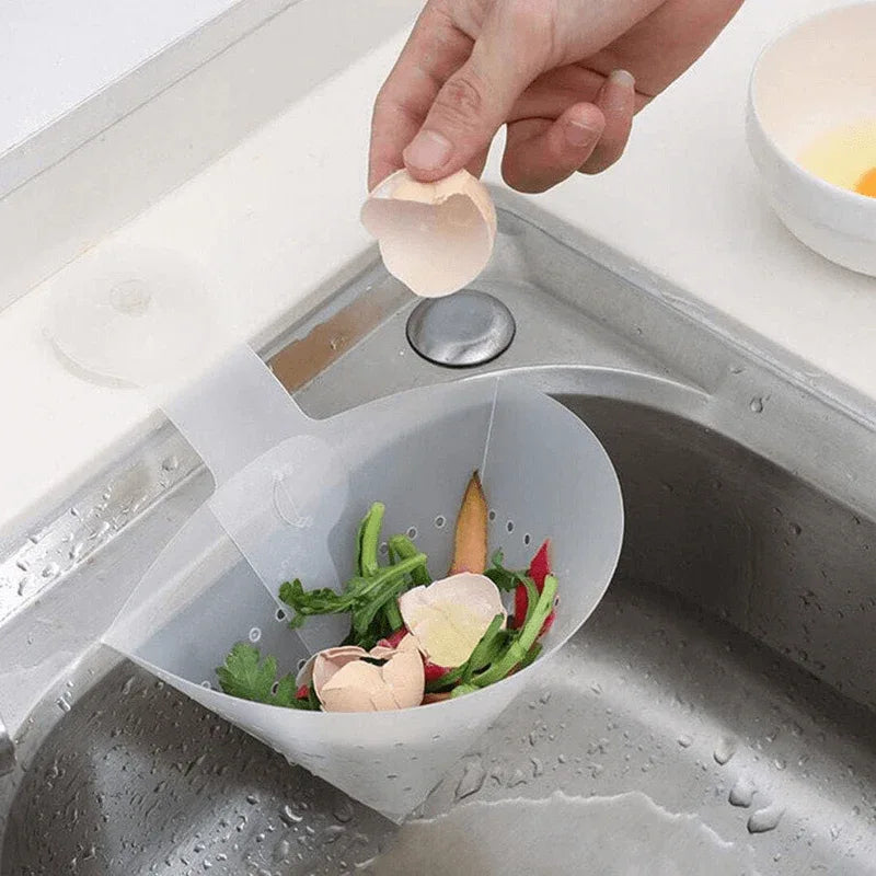 4 pcs kitchen foldable filter drainer suction sink storage basket - Prozone