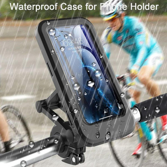 Weather resistant bike & bicycle phone holder