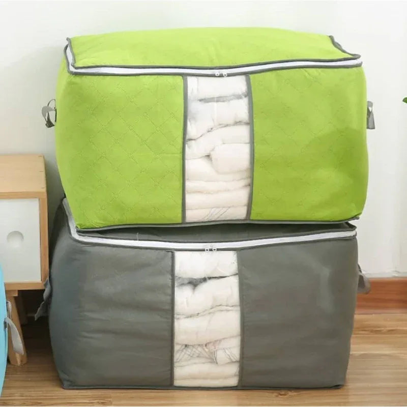 Storage folding laundry bag - green - Prozone