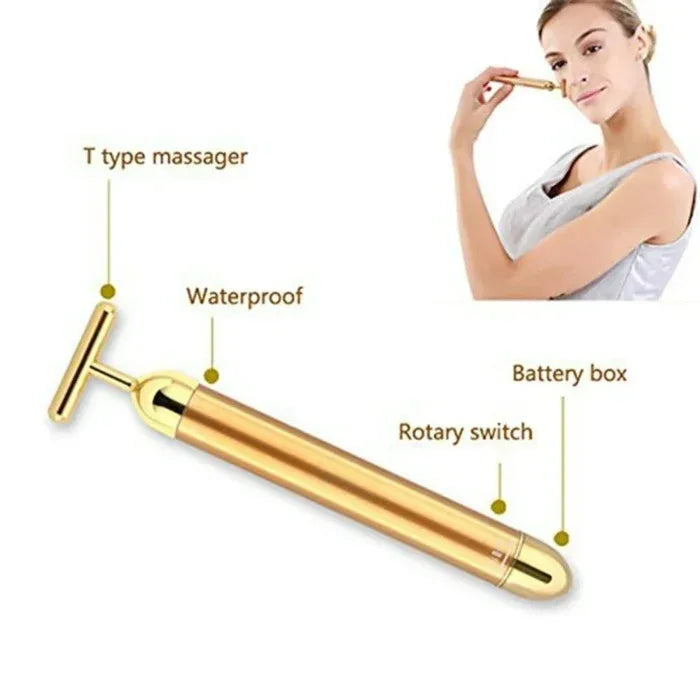 Rechargeable derma roller beauty massager - Prozone
