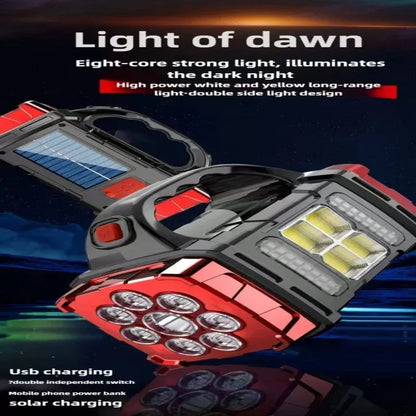 Solar Portable Spotlight Powerful USB Rechargeable - Prozone