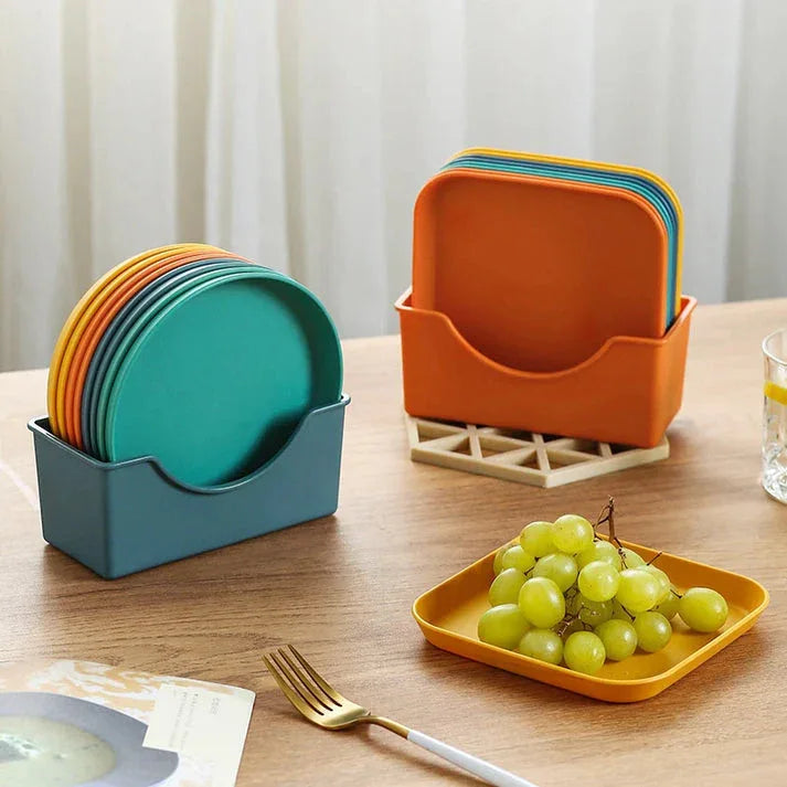Plastic plates with stand - Prozone