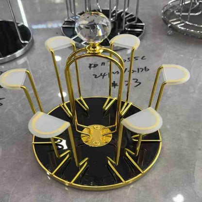 CUPS and MUG Stand Golden Metal Holders Rack - Prozone