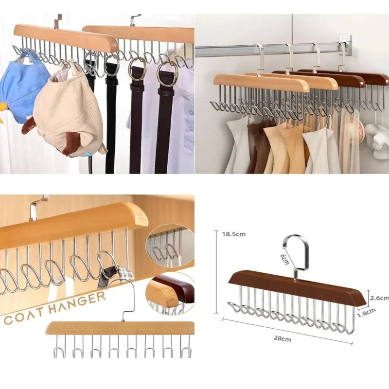 Wooden Hanger 8Hooks - Prozone