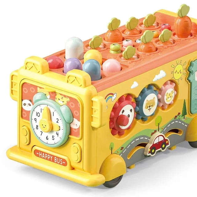 Kids multifunctional puzzle activity school bus - Prozone