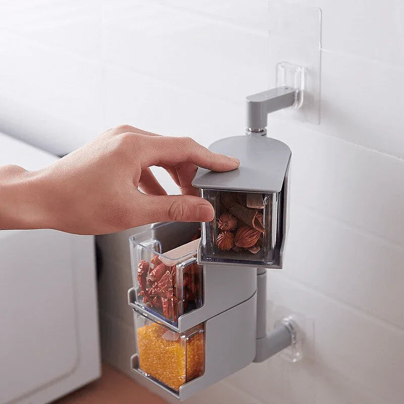 Punch-free wall-mounted spice rack 3 layer - Prozone