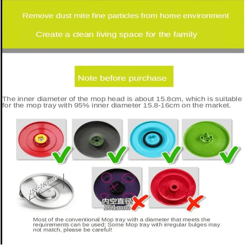 5 pcs mop head rotating cotton pads - Prozone