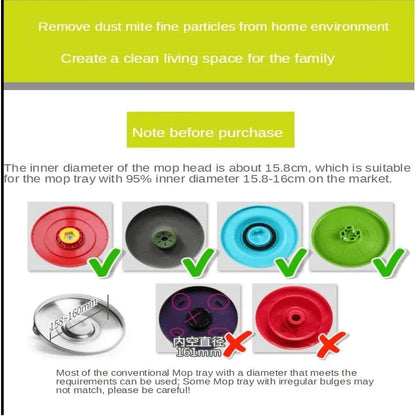 5 pcs mop head rotating cotton pads - Prozone