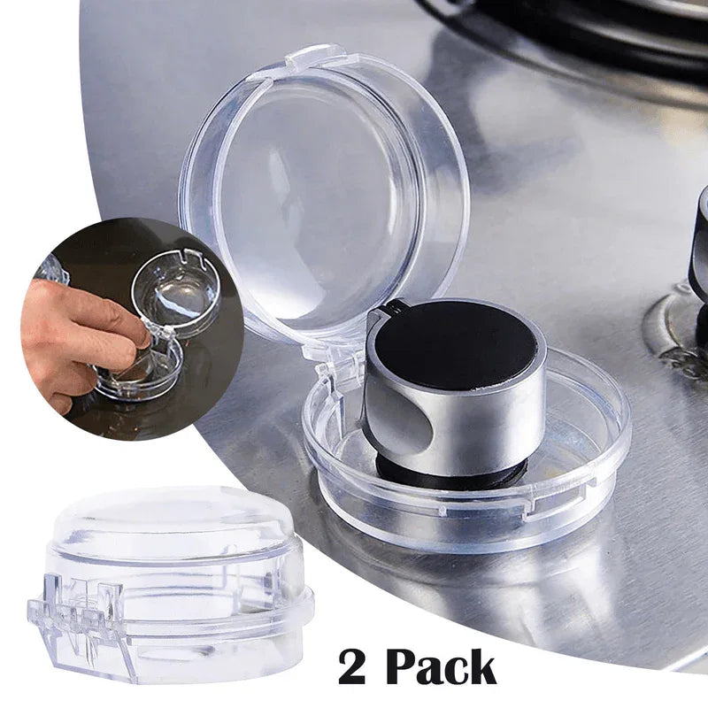 Pair of universal kitchen gas stove knob covers without lock - Prozone