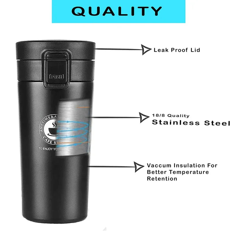 300ml vacuum insulated stainless steel tea coffee mug - Prozone
