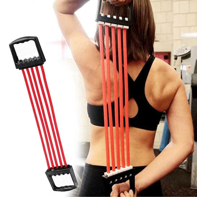 Multi-function 5 rubber tubes chest expander - Prozone
