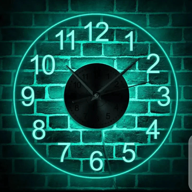 Modern arabic numerals illuminated led wall clock - Prozone