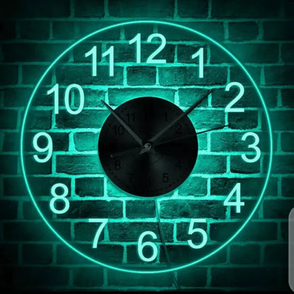 Modern arabic numerals illuminated led wall clock - Prozone