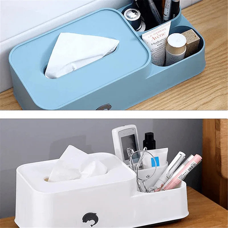 Creative multifunctional tissue box desktop storage box - Prozone