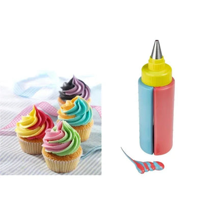 2in1 twin double cake decorating icing bottle - Prozone