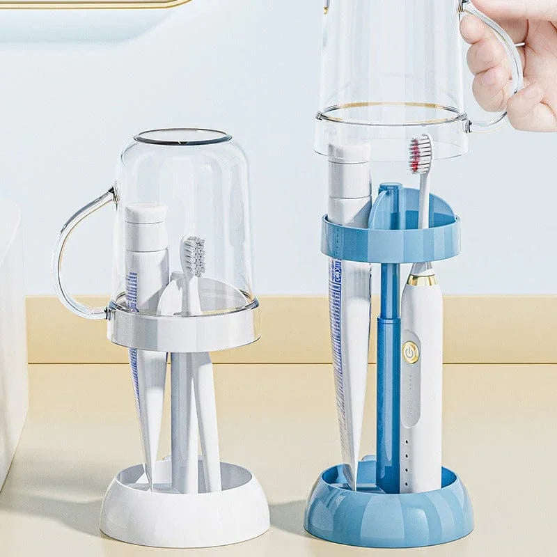 Creative Toothbrush Holder With Mouthwash Cup - Prozone