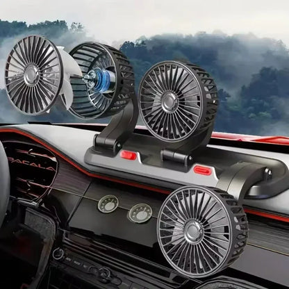 Portable 360°Rotating Three Heads Car Cooling Fans - Prozone
