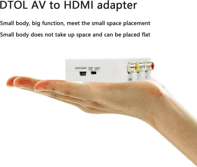 Hdmi converter adapte mini composite for vcr, dvd, ps3 - Prozone