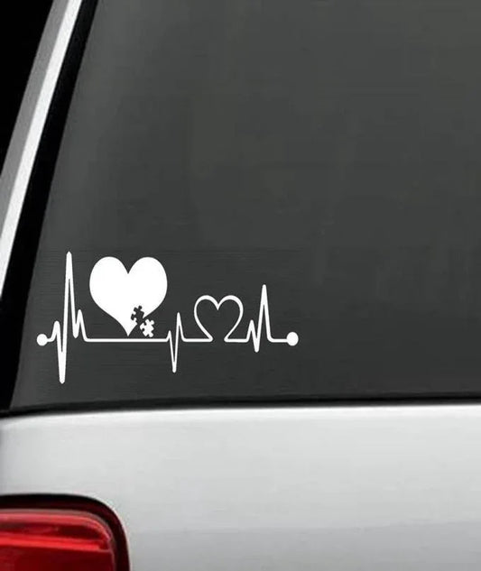 Heartbeat lifeline monitor screen car sticker - Prozone