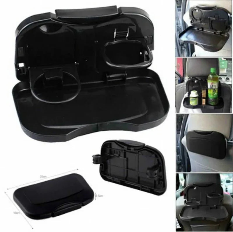 1pcs folding auto car back seat table drink food cup tray - Prozone