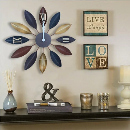 Antique petal wall clock - large - Prozone