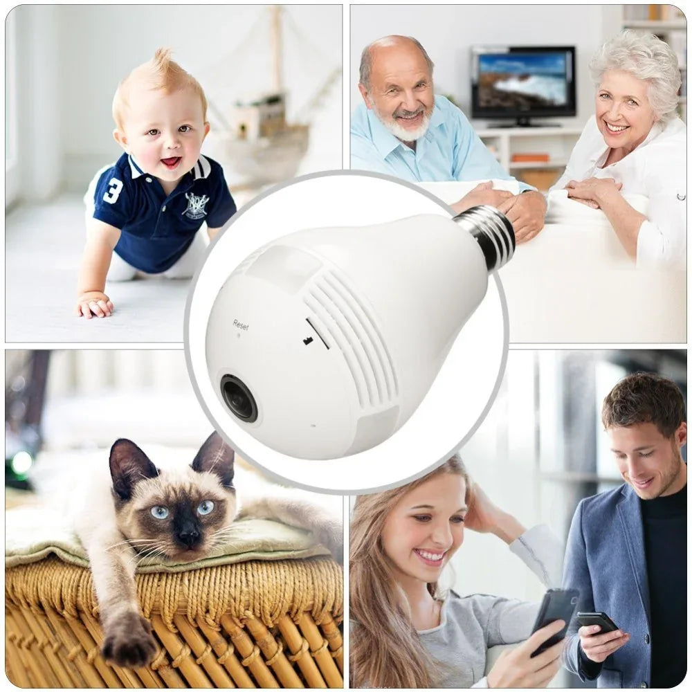 Led bulb cctv camera with motion detection - Prozone
