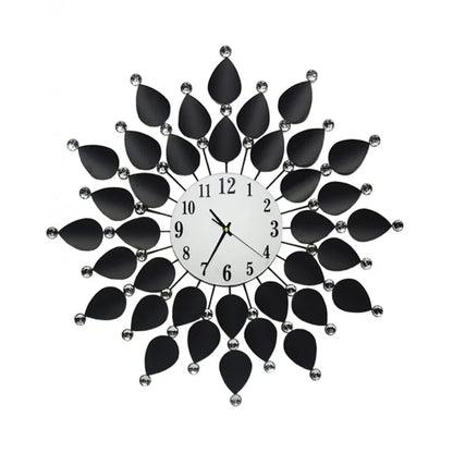 Diamante spiral wall clock sunshine shape - Prozone