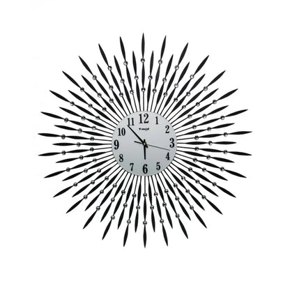 Diamante spiral wall clock sunshine shape - Prozone