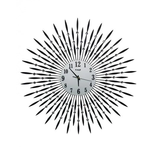 Diamante spiral wall clock sunshine shape - Prozone