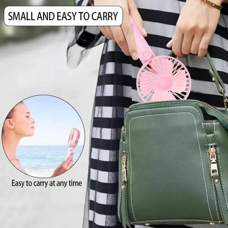 Usb mini handheld fan cooler portable small charging fan - Prozone