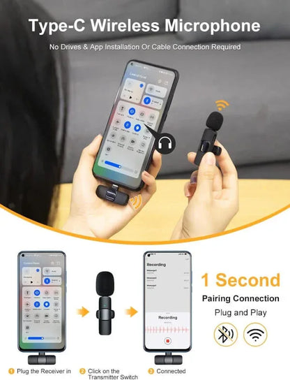 2.4g lavalier wireless microphone for type c - Prozone