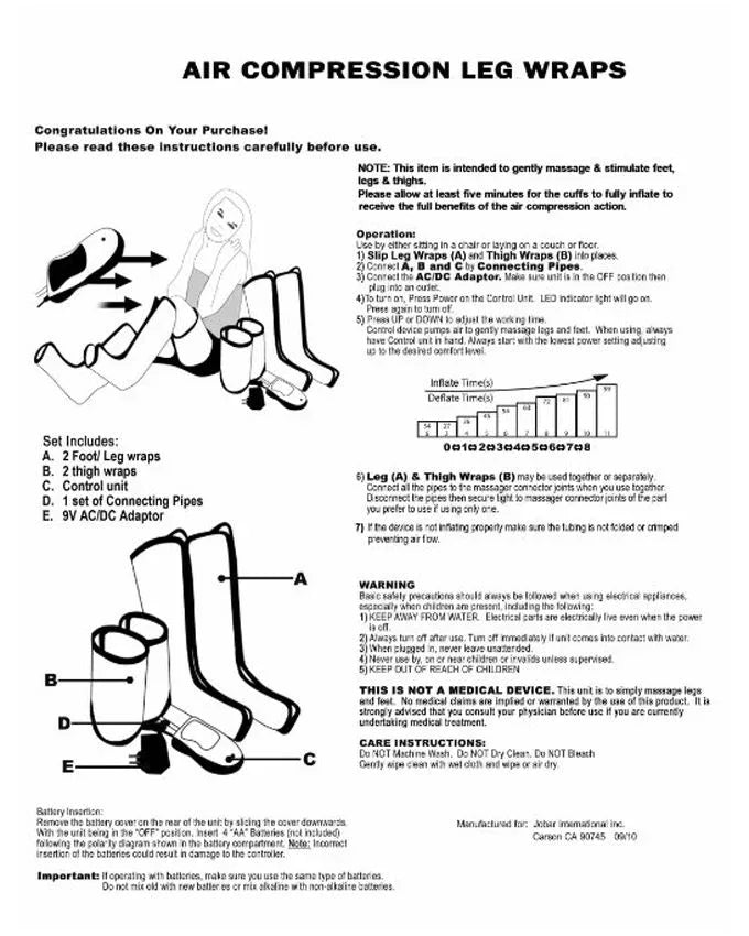 Hot slimming body air massager electric leg massager - Prozone