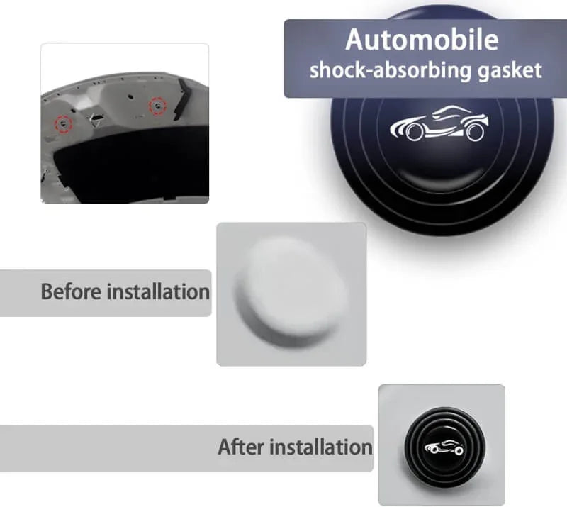 24 pcs Self Adhesive Car Door Shock Absorbers - Prozone