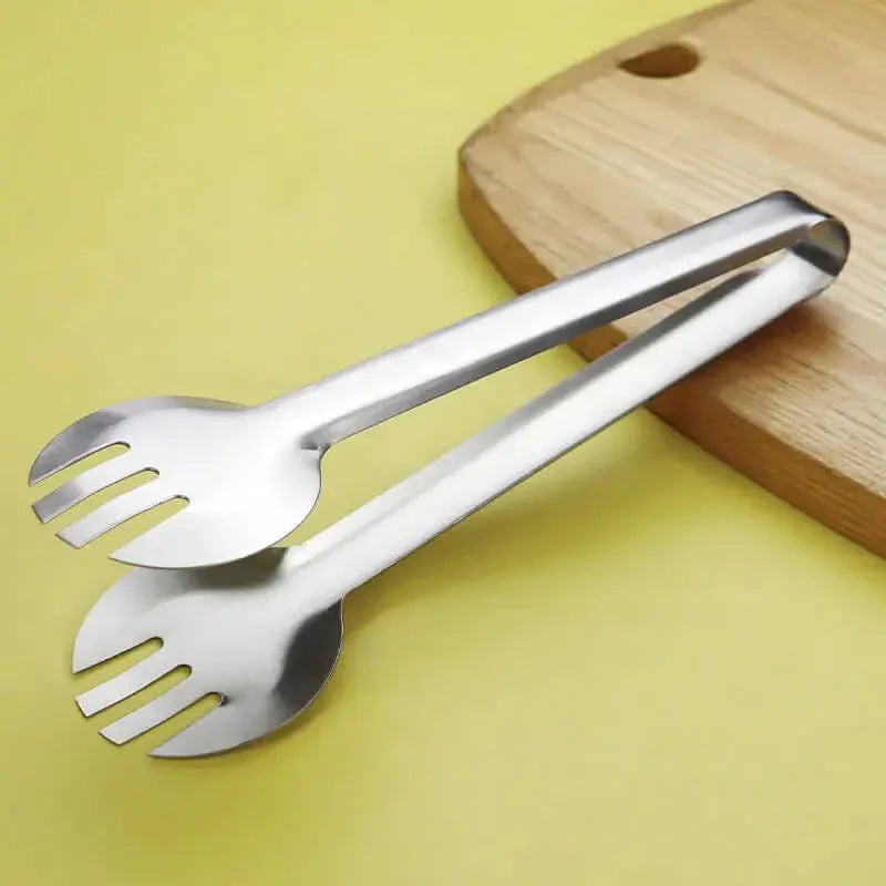 Stainless steel kitchen serving tongs - Prozone