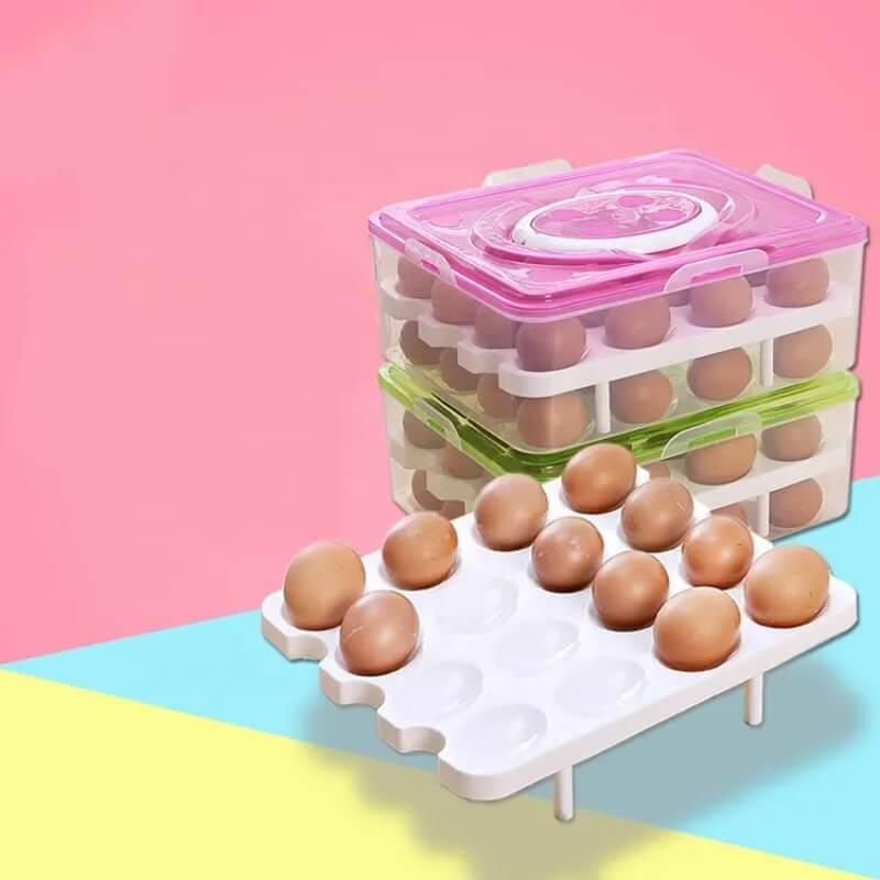 Egg storage holder box double layer 16 grids per layer - Prozone