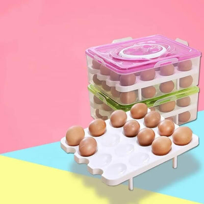 Egg storage holder box double layer 16 grids per layer - Prozone