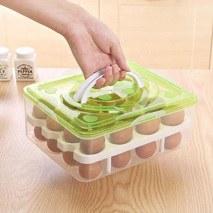 Egg storage holder box double layer 16 grids per layer - Prozone
