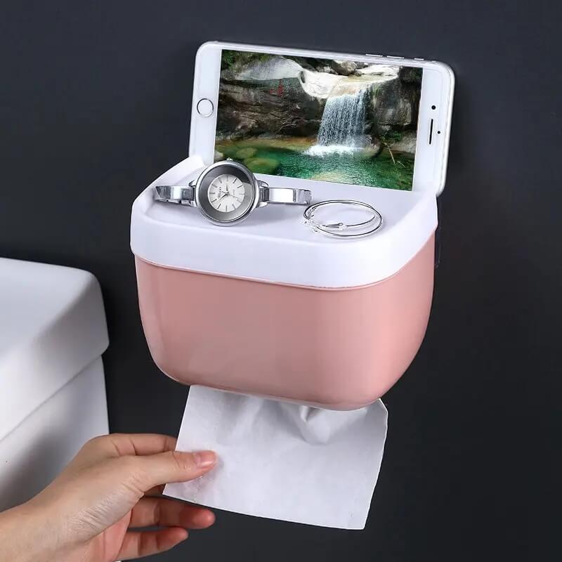 Mini tissue dispenser wall-mounted storage holder - Prozone