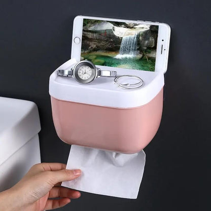 Mini tissue dispenser wall-mounted storage holder - Prozone