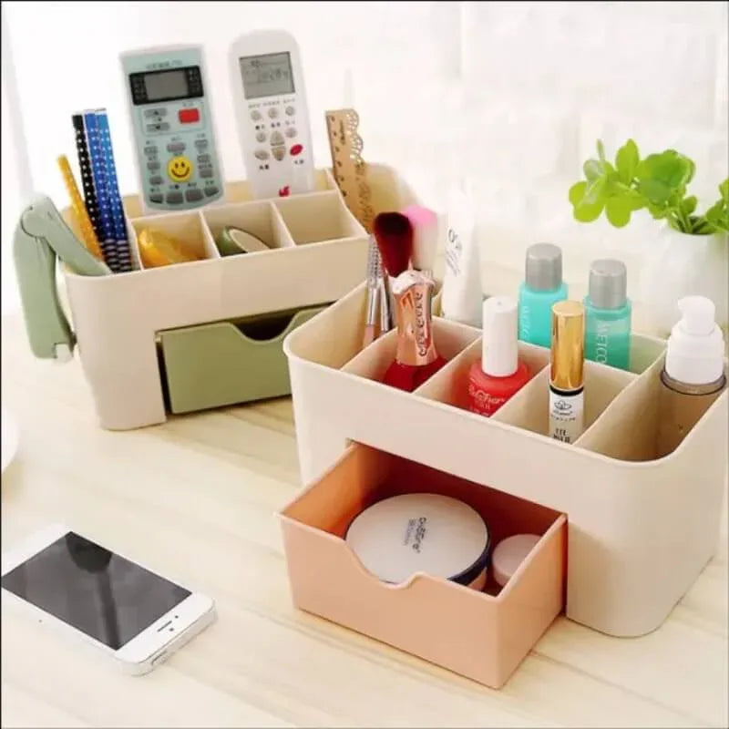 2 tier cosmetic organizer with a drawer - Prozone
