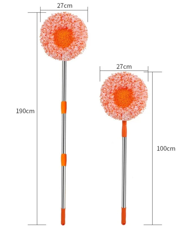 Telescopic orange duster mop - Prozone