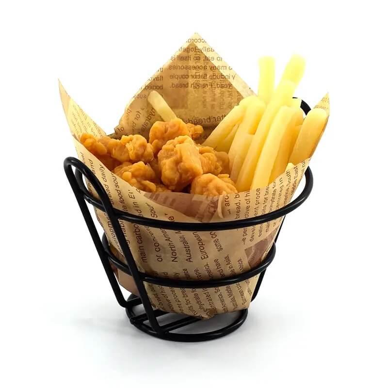 Mini round iron fries bucket - Prozone