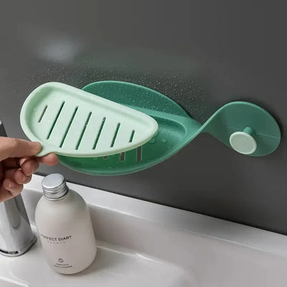 2 pcs soap dish fish shape with towel hanger - Prozone