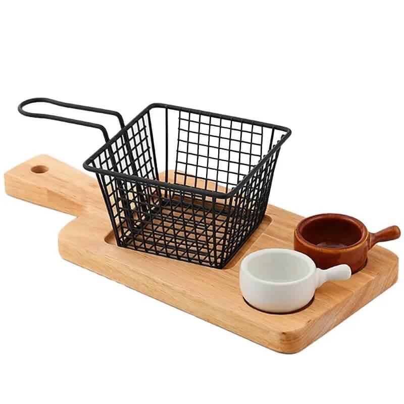 Mini square iron fries bucket - Prozone