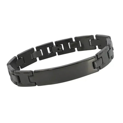 Stylish black metal bracelet unisex - Prozone